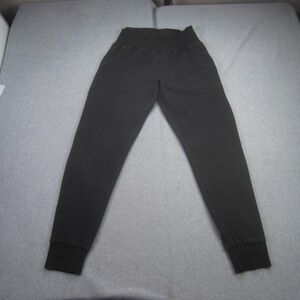 Born Primitive Jogger Womens Large Black Textured Pants Athleisure Pull On
